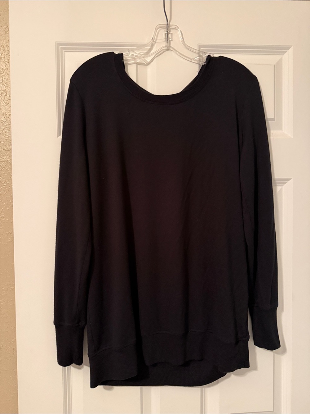 Athleta Black Relaxed Crewneck Sweatshirt